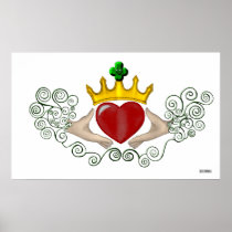 The Claddagh (Full Colour) Print