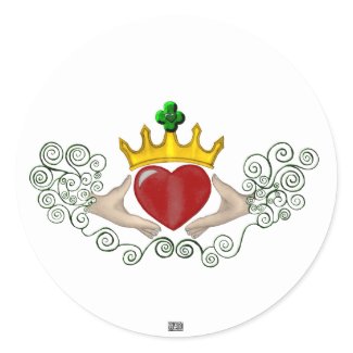 The Claddagh (Full Colour) sticker