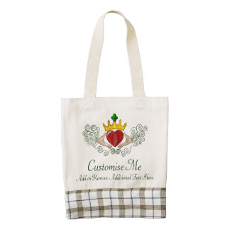 The Claddagh (Full Colour) Zazzle HEART Tote Bag