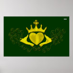 The Claddagh (Gold) posters