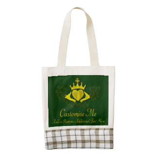 The Claddagh (Gold) Zazzle HEART Tote Bag