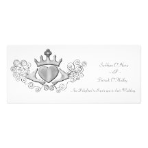 The Claddagh (Silver) Personalized Invites