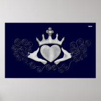 The Claddagh (Silver) Posters