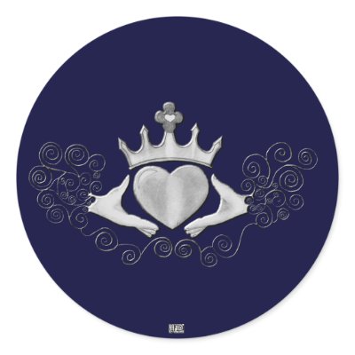 The Claddagh (Silver) Sticker