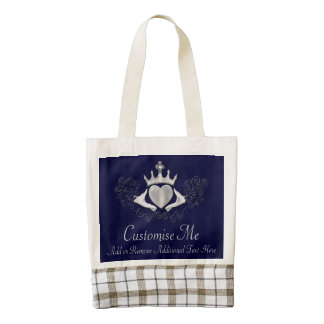 The Claddagh (Silver) Zazzle HEART Tote Bag