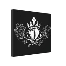 The Claddagh (White) Stretched Canvas Prints