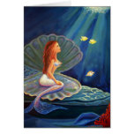 The Clamshell Mermaid - Greeting Card
