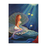 The Clamshell Mermaid - Postcard