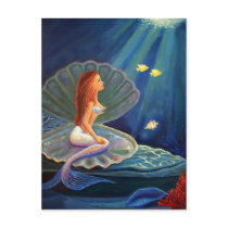 The Clamshell Mermaid - Postcard postcards
