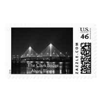 The Clark Bridge, Alton, Illinois Stamps