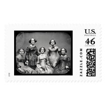 The Clark Sisters Daguerreotype 1845 Postage Stamps