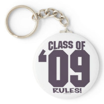 The Class of 2009 Rocks Grad Gear Keychains