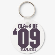 The Class of 2009 Rocks Grad Gear keychains