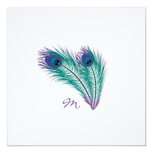 The Classy Peacock Wedding Invitation