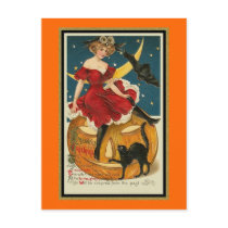 The Clock Striking Midnight Postcard