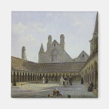 The Cloister of Mont Saint-Michel Refrigerator Magnet