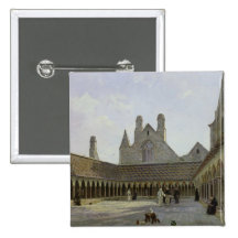 The Cloister of Mont Saint-Michel Pinback Button