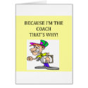 the coach is in charge cards