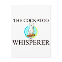 The Cockatoo Whisperer postcards by AnimalShirts The Cockatoo Whisperer postcards
