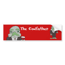 The Codfather Bumper Sticker bumper stickers by zooogle The Codfather Bumper Sticker bumper stickers