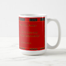 The Coffee Bean Collection (red boarders) Mug