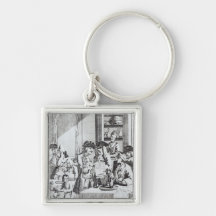 The Coffee House Politicians Key Chain