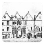 The College of Navarre in 1440 Square Stickers