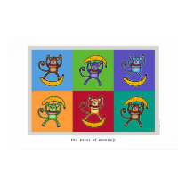 the color of monkey posters by ocepek the color of monkey posters