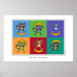 the color of monkey posters