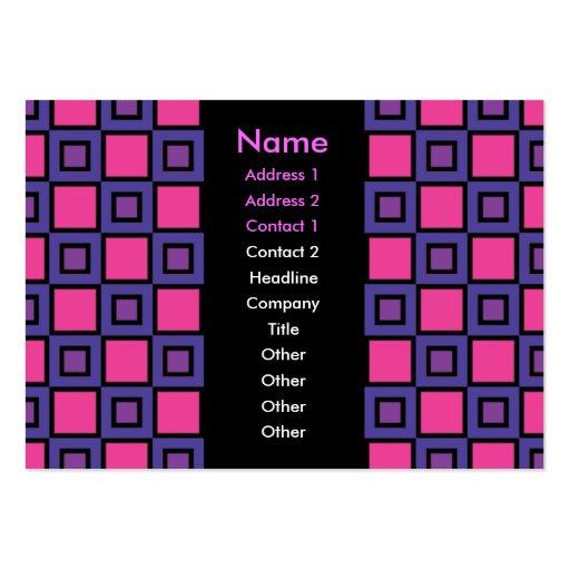 The Color Purple Business Card (front side)