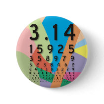 The colorful mathematical constant of Pi Button