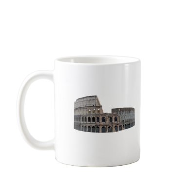 The Colosseum of Rome: 3D Model: Coffee Mug by spiritswitchboard