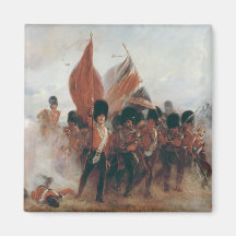 The Colours: advance of the Scots Guards Fridge Magnet