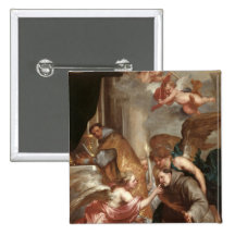 The Communion of St. Bonaventure Button
