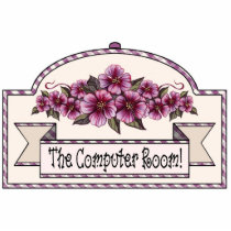 "The Computer Room" - Decorative Sign - 20 photo sculptures