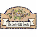 "The Computer Room" - Decorative Sign photo sculptures