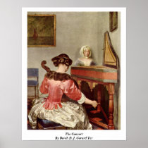 The Concert By Borch D. J. Gerard Ter Posters