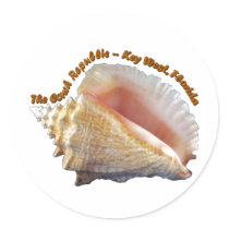 The Conch Republic Round Sticker