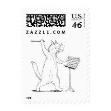 The Conductor Cat Postage