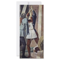 The Confession. Detail By Piero Della Francesca Customized Rack Card
