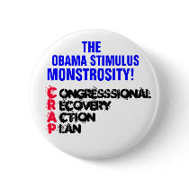 The Congressional Recovery Action Plan!! Pinback Button