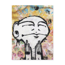artsprojekt, art, cards, atc, aceo, figure, hands, head, face, ears, acrylic, phiz, 1983, physiognomy, fantasy, sensory receptor, horror film, sense organ, Lucio Fulci, hollerith card, punched card, external body part, meat hooks, acrylic fiber, land mass, foreland, monas, monad, synthetic fiber, man-made fiber, physical object, gaining control, work of art, cyberart, graphic art, commercial art, plastic art, artificial flower, fine art, clenched fist, Postcard with custom graphic design