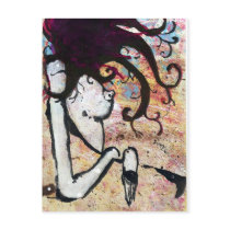 artsprojekt, art, cards, atc, aceo, figure, hands, head, face, ears, acrylic, gaining control, 1983, physical object, fantasy, meat hooks, horror film, foreland, Lucio Fulci, land mass, punched card, hollerith card, external body part, acrylic fiber, man-made fiber, synthetic fiber, sensory receptor, physiognomy, phiz, sense organ, work of art, terzetto, graphic art, commercial art, ternary, ternion, tercet, deuce-ace, fine art, cyberart, Postcard with custom graphic design
