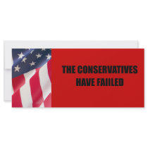 The Conservatives have failed rack cards by AntiRepublican The Conservatives have failed rack cards