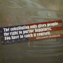 The constitution gives people the right... bumper stickers