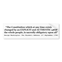 The Constitution is Sacredly Obligatory Upon All Bumper Stickers