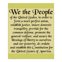 The Constitution of the United States of America posters