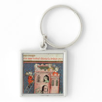 The Construction of the Tower of Babel Keychain