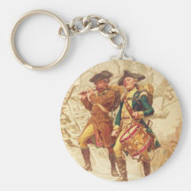 The Continentals by Frank Blackwell Mayer 1875 Key Chain