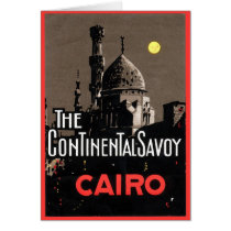 The Continential Savoy, Cairo Travel Poster Cards